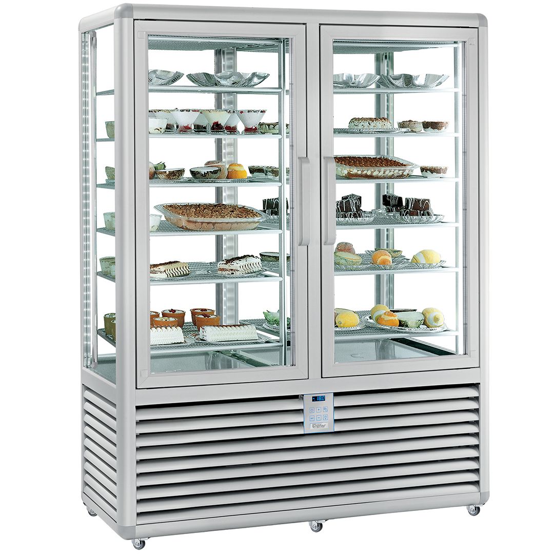 Vitrina congelare verticala, pentru cofetarie gelaterie, profesionala, 848 lt, 138*62*186 cm - 0