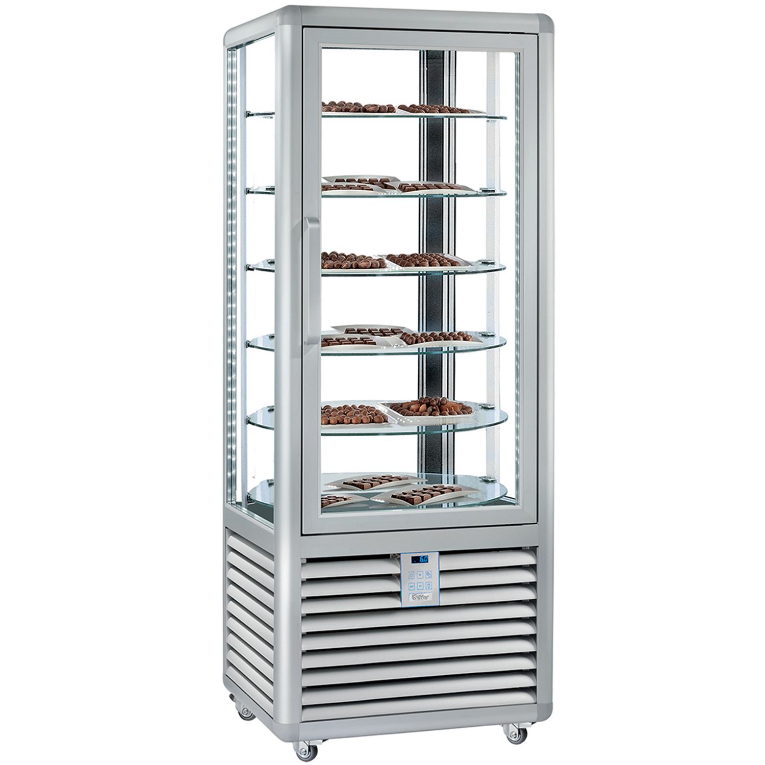 Vitrina rotativa verticala ptr ciocolata 427 lt - 0