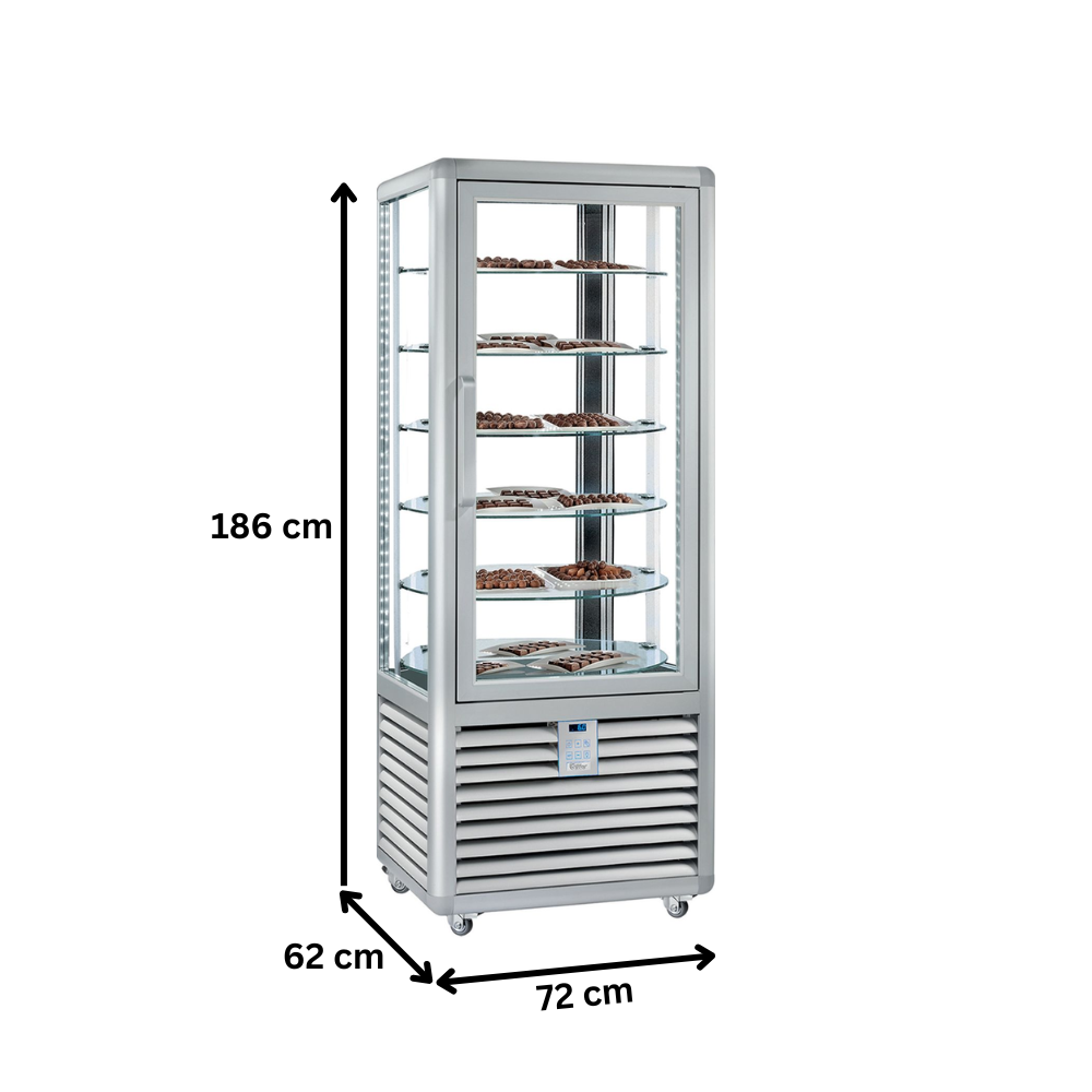 Vitrina rotativa verticala ptr ciocolata 427 lt - 5