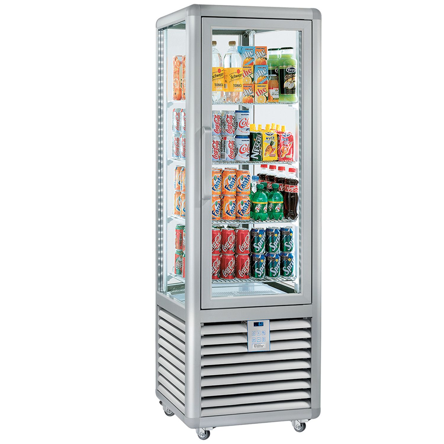 Vitrina frigorifica verticala, ptr bauturi, 1 usa din sticla, 360 lt - 0