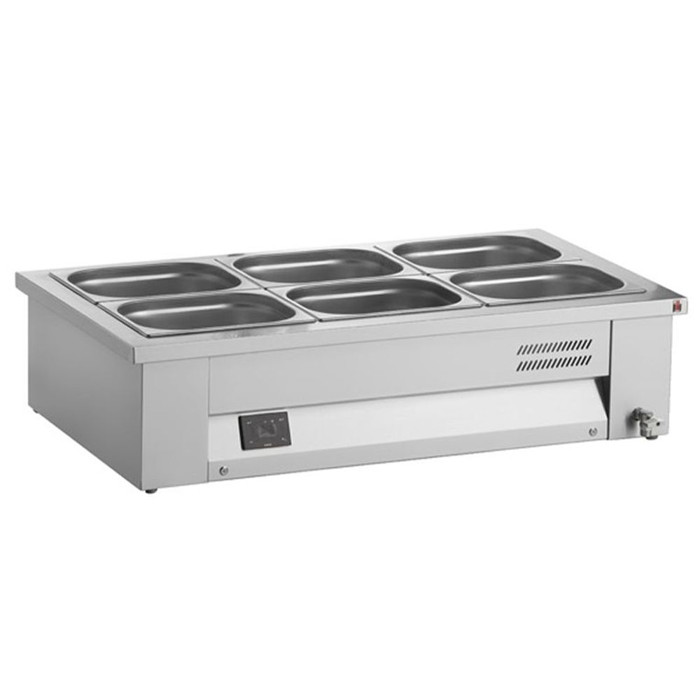 Bain-marie de banc, fara geam panoramic, 4 cuve, 138*65*23 cm - 0