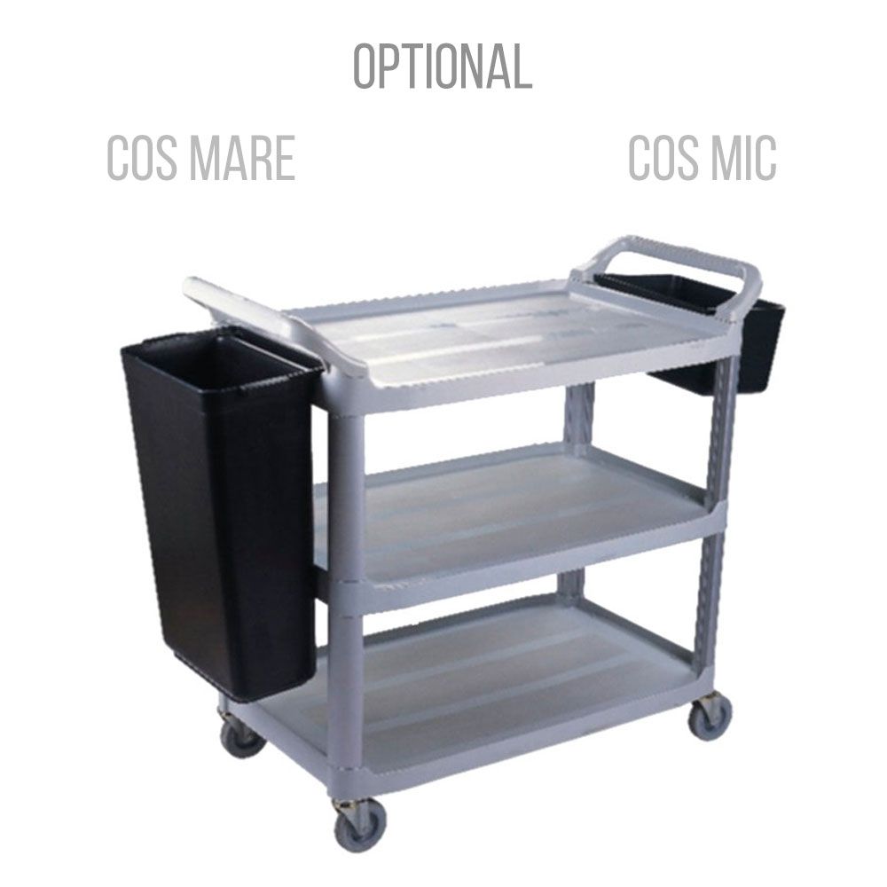 Carucior servire restaurant cu 3 polite - 1