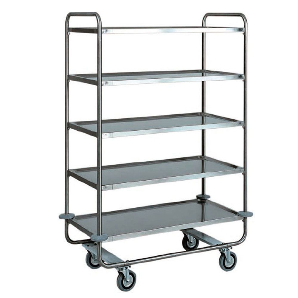 Carucior servire restaurant cu 5 polite - 0