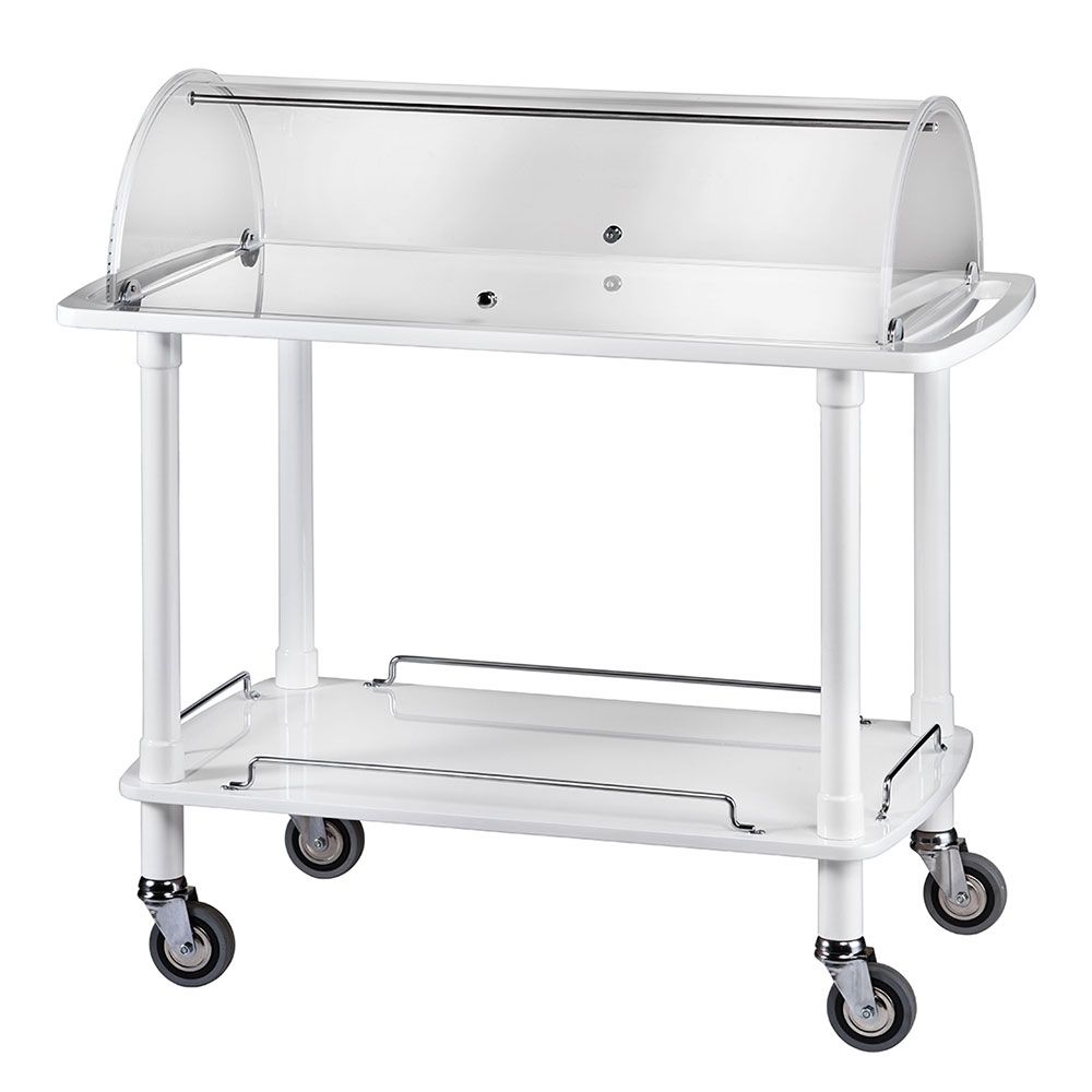 Carucior servire restaurant cu cupola plexiglas - 3