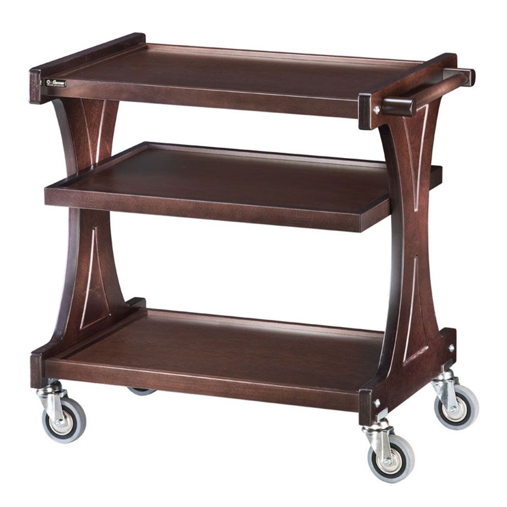 Carucior servire restaurant cu 3 polite - 1