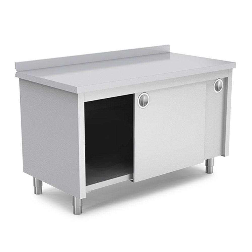 Masa de lucru inox cu dulap 180*70*85 - 0