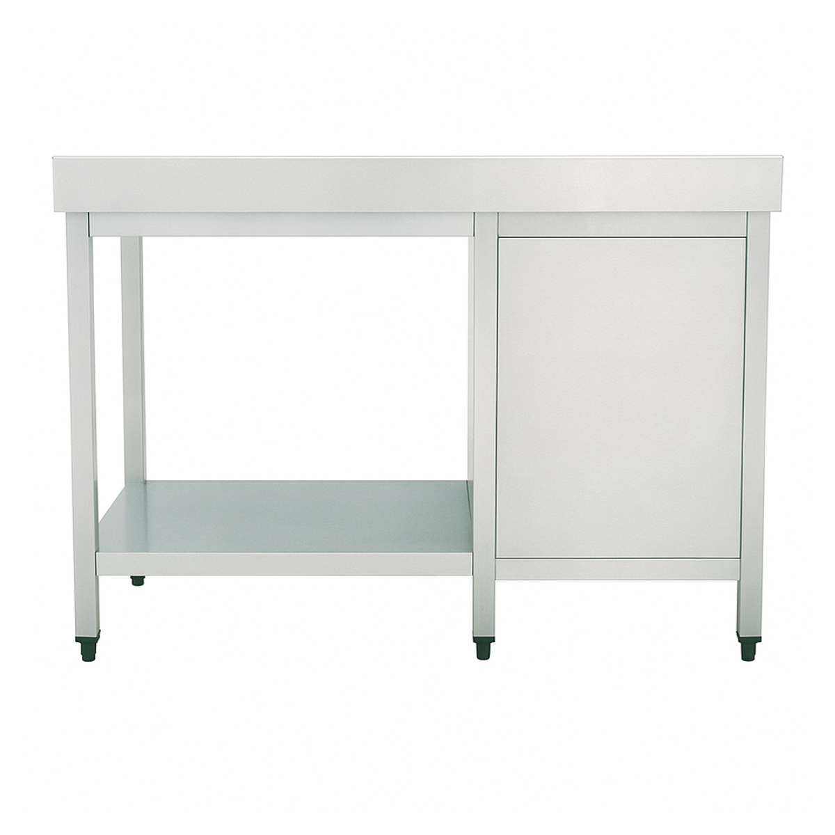 Masa de lucru inox cu blat din marmura, 3 sertare si polita inferioara 160*70*85 - 3