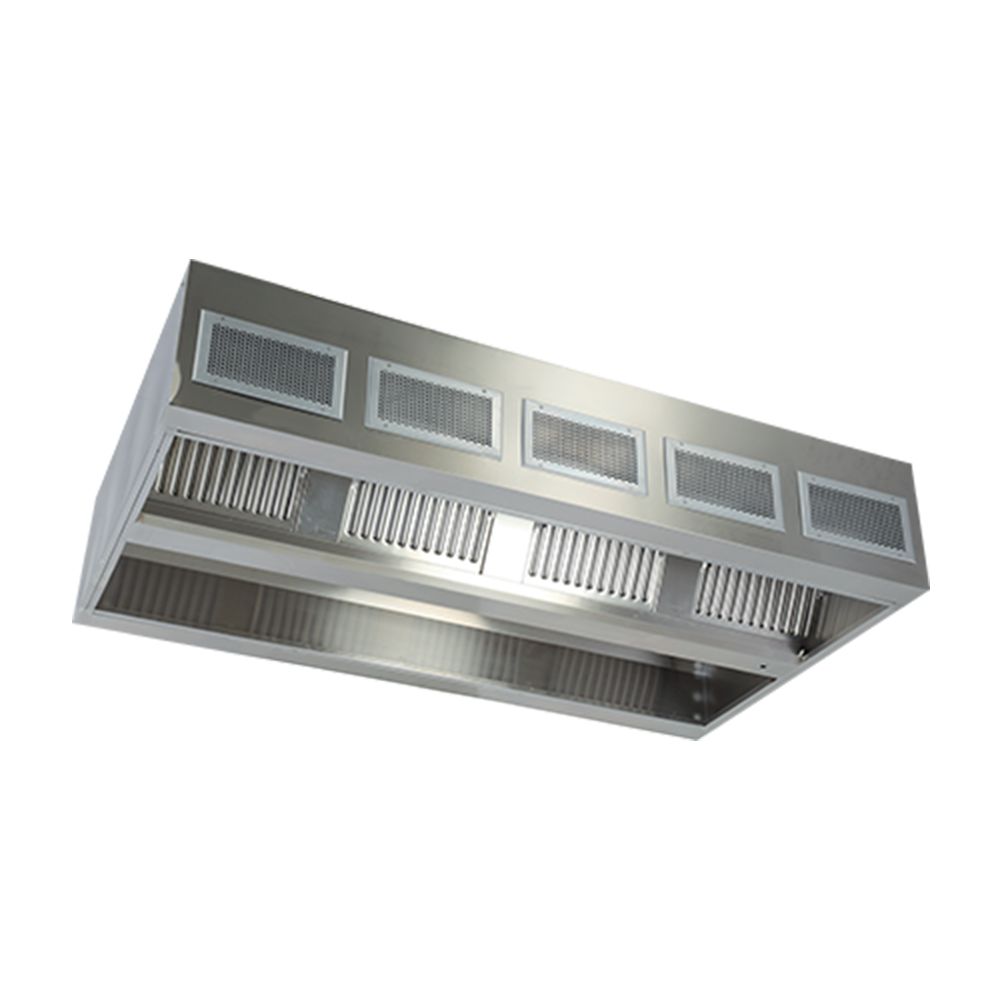 Hota centrala cu inductie, inox, 250*200*50 cm - 0