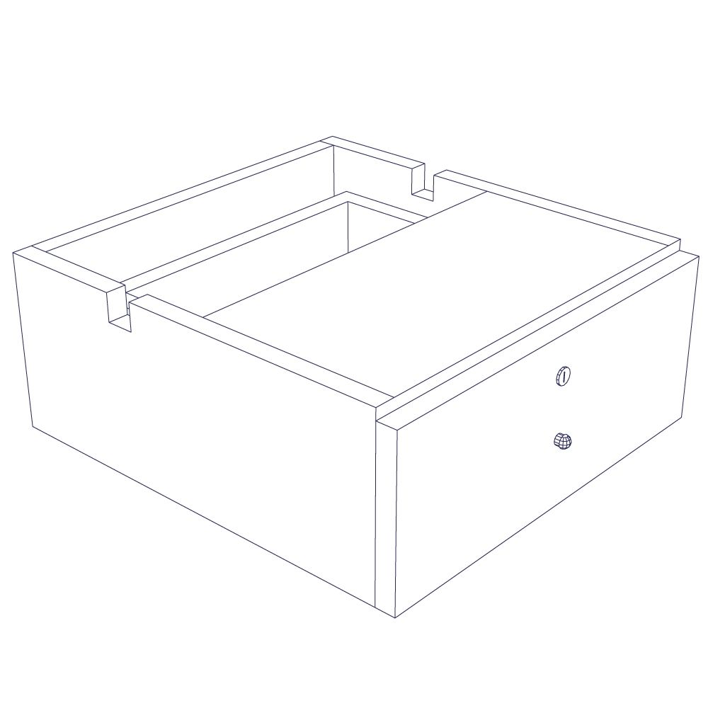 Sertar din lemn pentru casa de marcat - 0