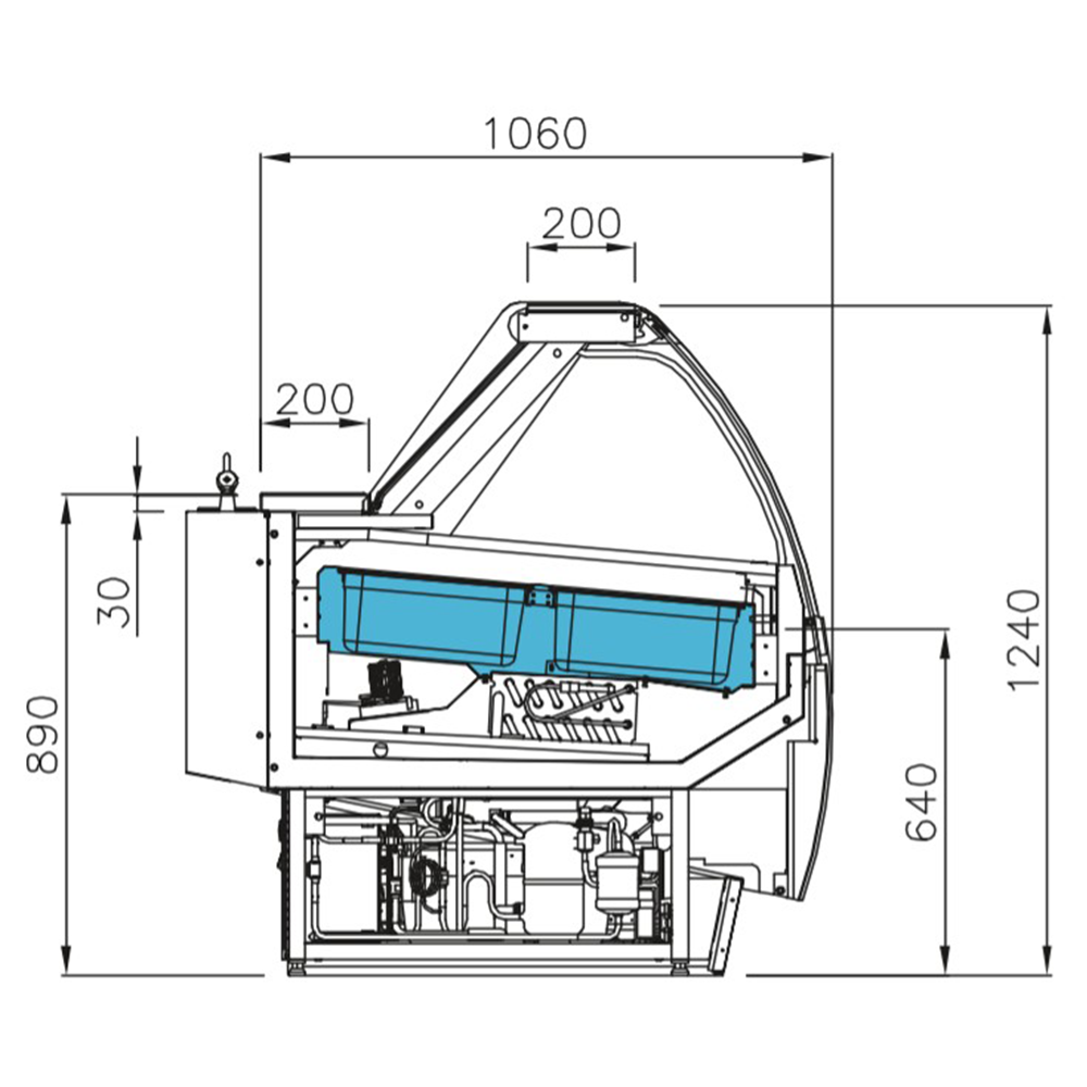 Vitrina frigorifica Jordao ptr inghetata 1 m Passion - 4