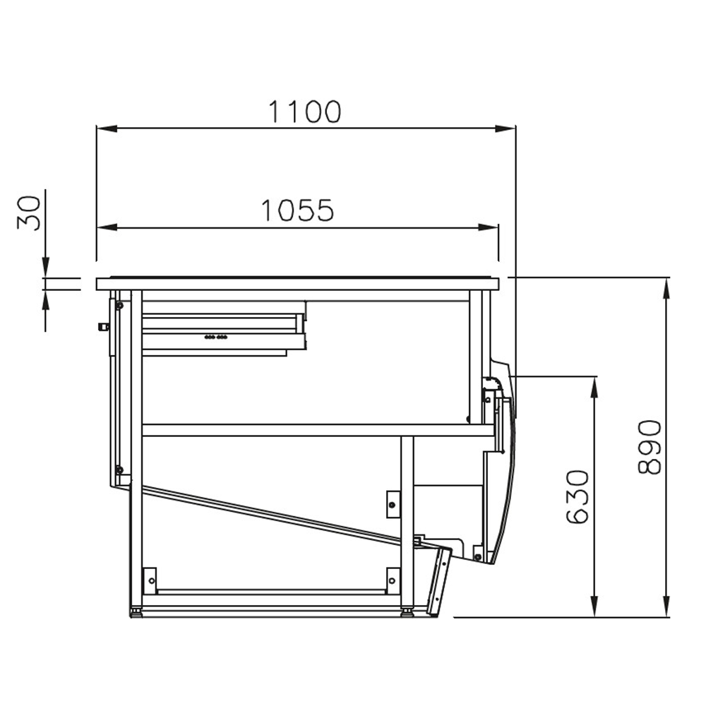Masa ptr casa de marcat Jordao Passion - 1 m - 1
