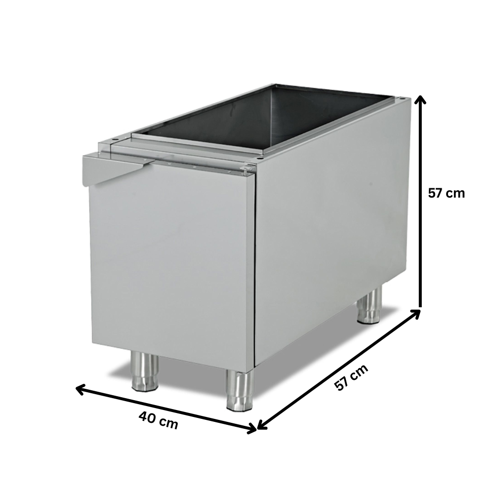 Dulap neutru cu o usa, inox, 40*57*57 cm - 2