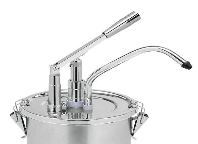 Dozator din inox cu pompa pt ketchup/mustar/maioneza 4.5 lt - 2