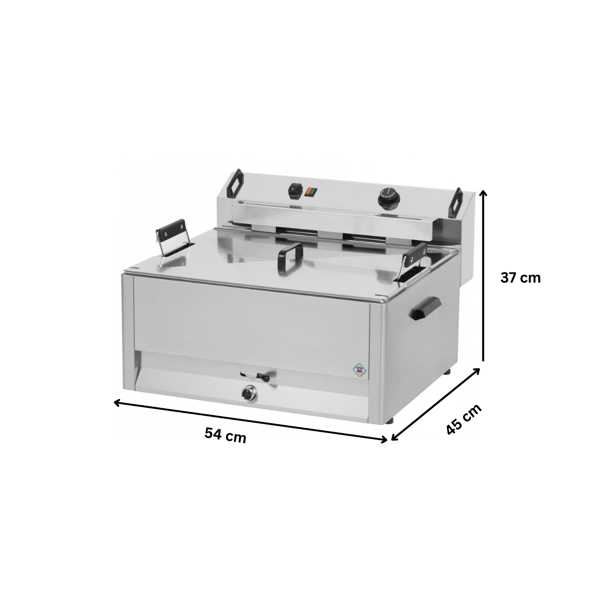 Friteuza electrica pt covrigarie/gogoserie 16 lt - 1