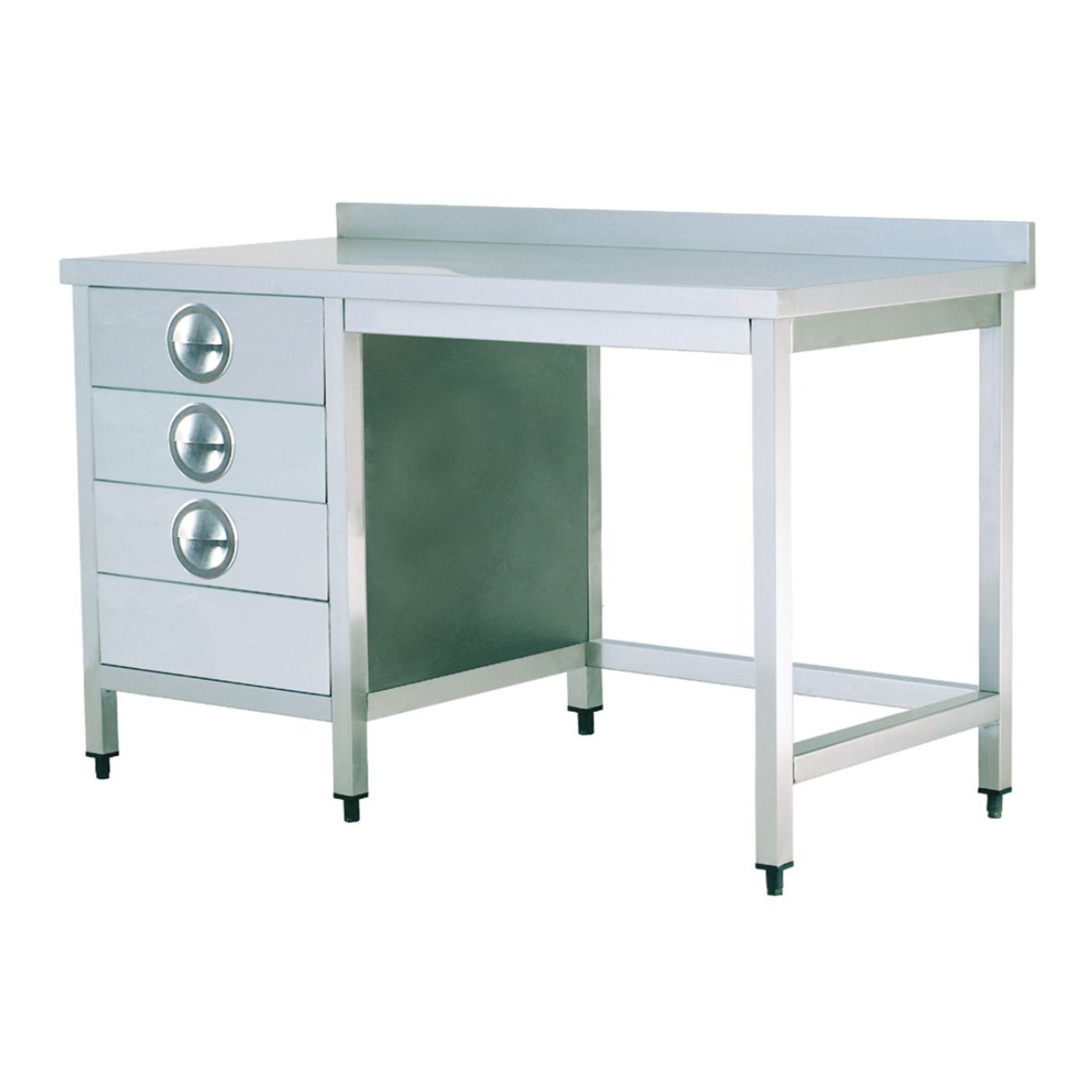 Masa de lucru inox cu 3 sertare 160*60*85 - 2