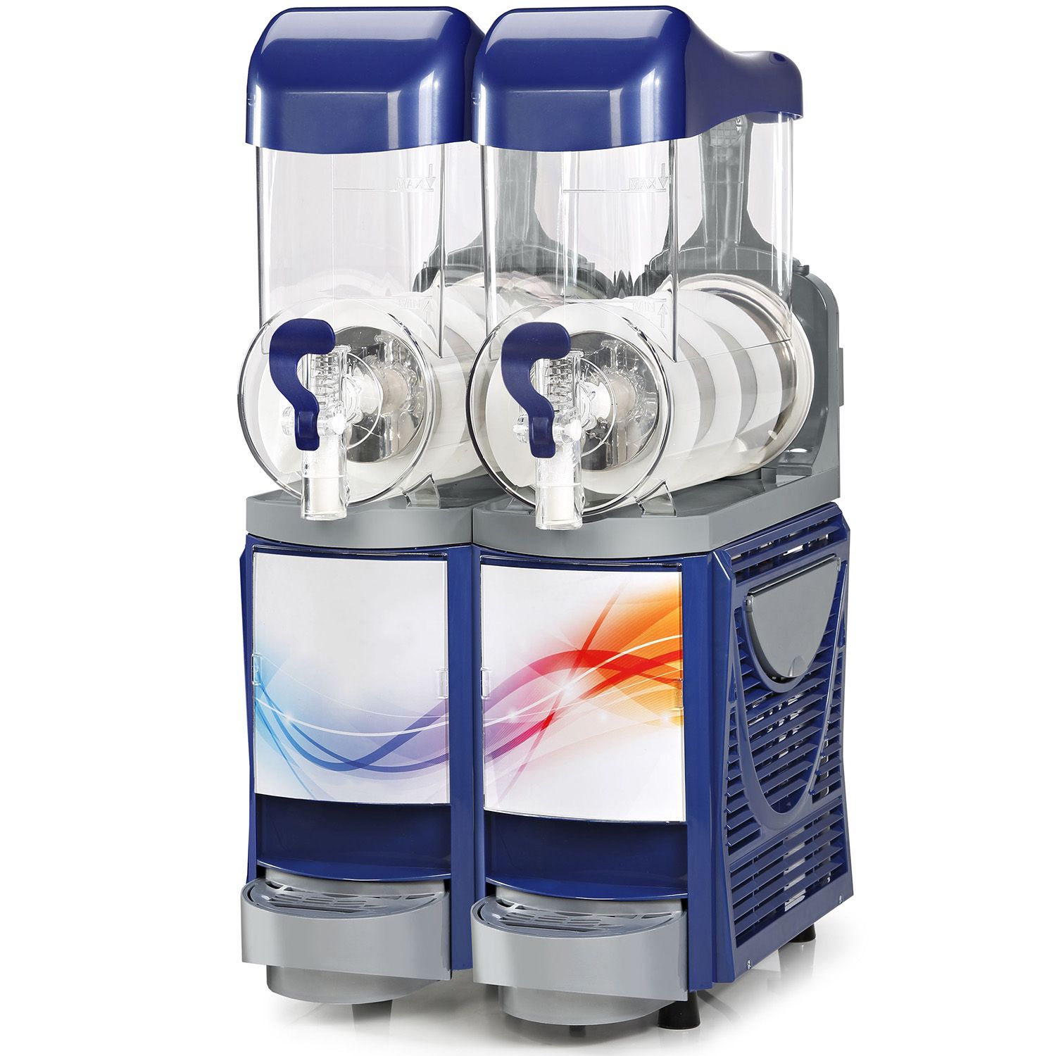 Aparat dozator granita, sorbet si iaurt inghetat 2 bazine 10 lt cu mixer - 1