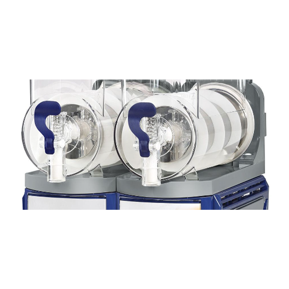 Aparat dozator granita, sorbet si iaurt inghetat 2 bazine 10 lt cu mixer - 2
