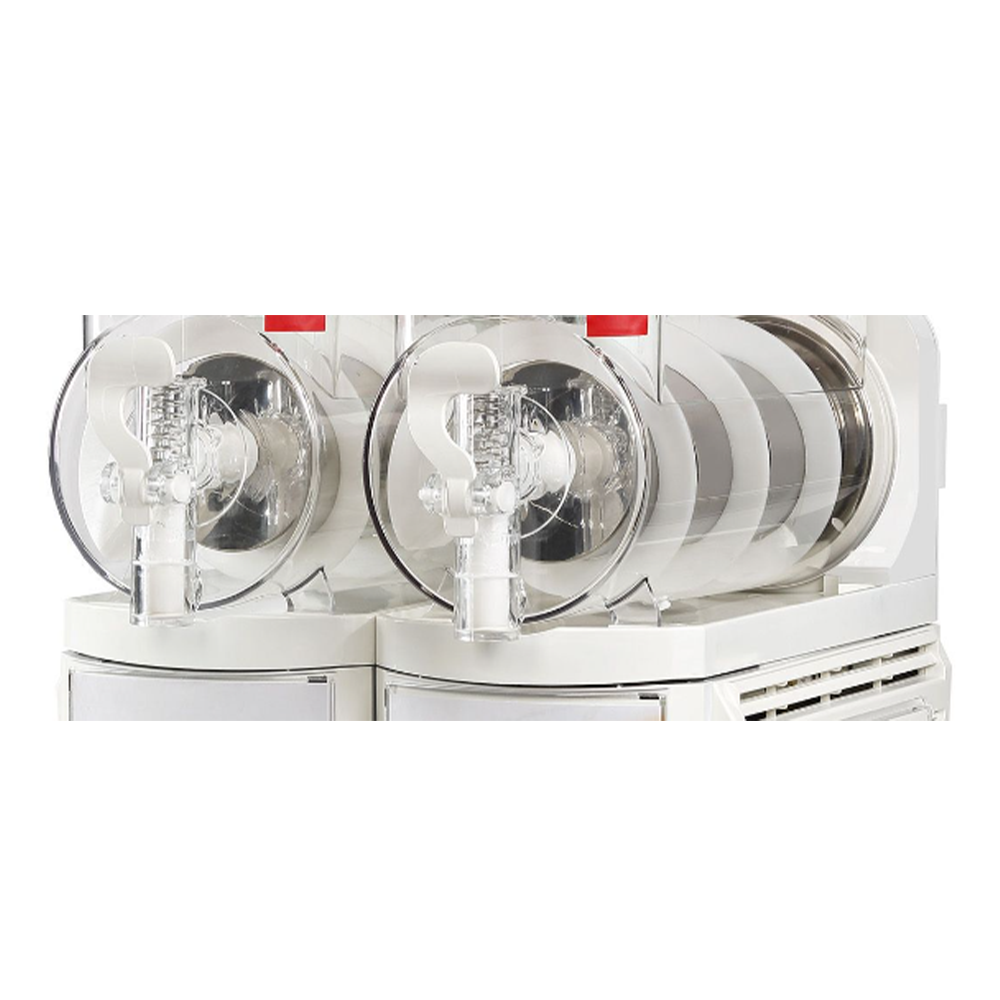 Aparat dozator granita, sorbet, inghetata soft si iaurt inghetat 2 bazine 6 lt cu mixer - 1