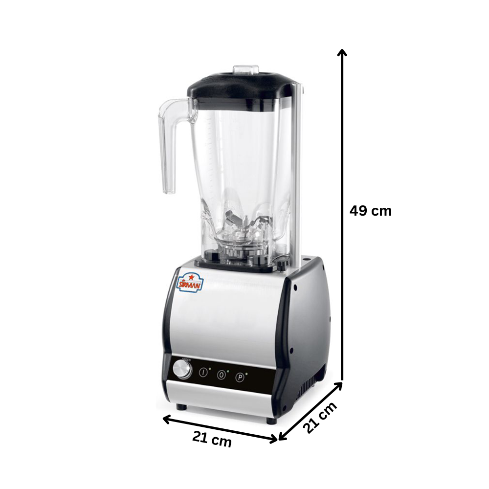 Blender SIRMAN cu variator de viteza, capacitate 2 lt, turatie 8000/16000 RPM - 3