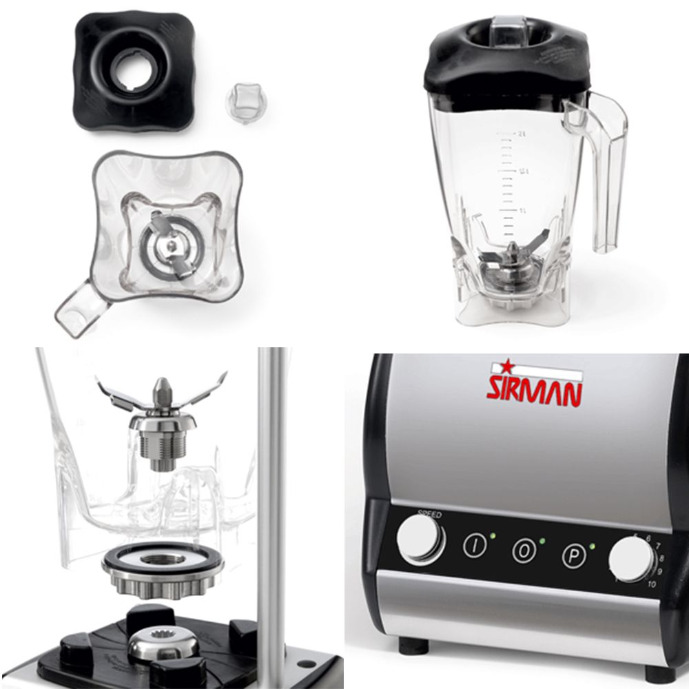 Blender SIRMAN cu variator de viteza si timer, capacitate 2 lt, turatie 8000/16000 RPM - 1