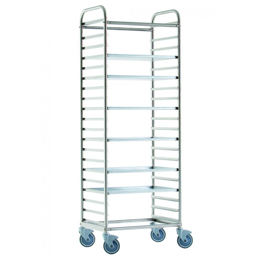 Carucior inox colectare tavi - 0