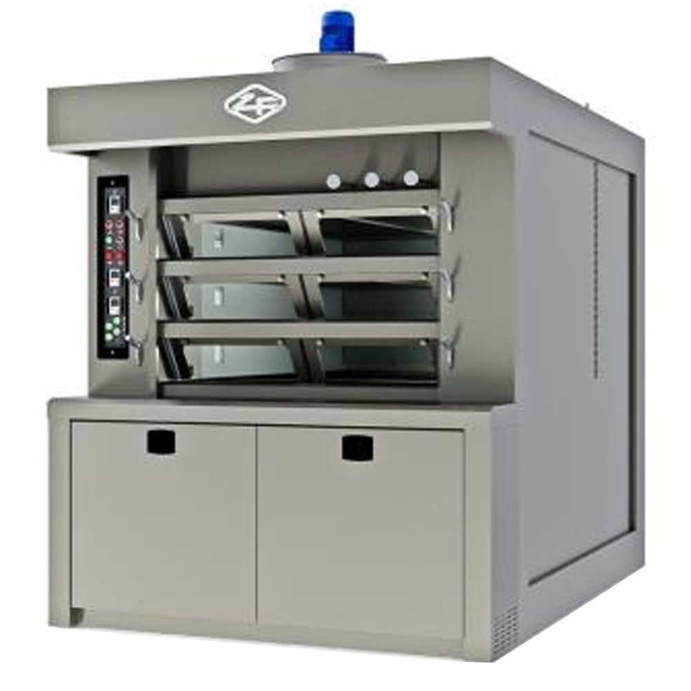 Cuptor profesional brutarie ciclotermic cu tuburi anulare si 3 vetre 7,2 mp - 0