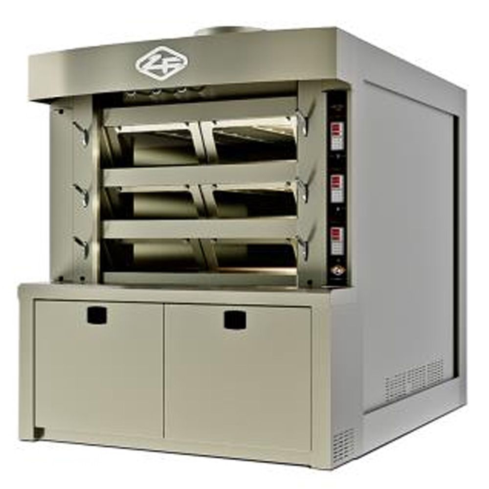 Cuptor profesional brutarie electric cu 3 vetre 7,2 mp - 0