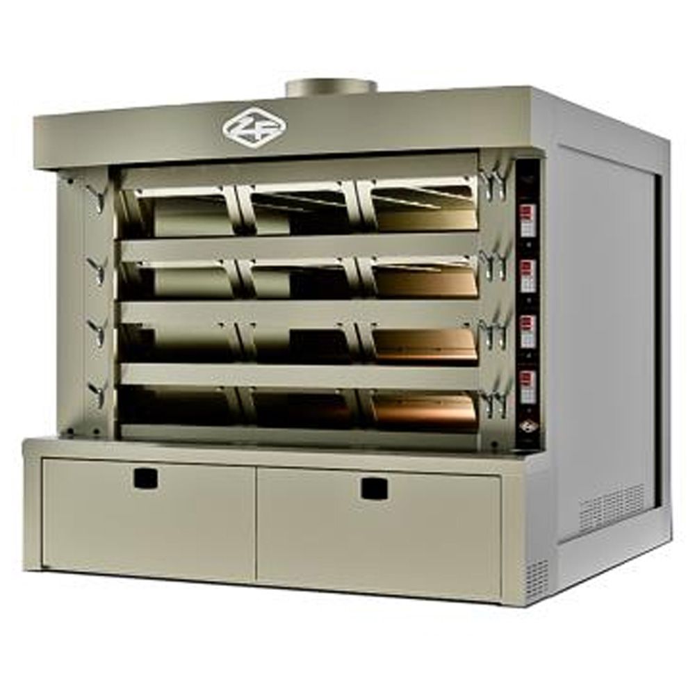 Cuptor profesional brutarie electric cu 4 vetre 18 mp - 0