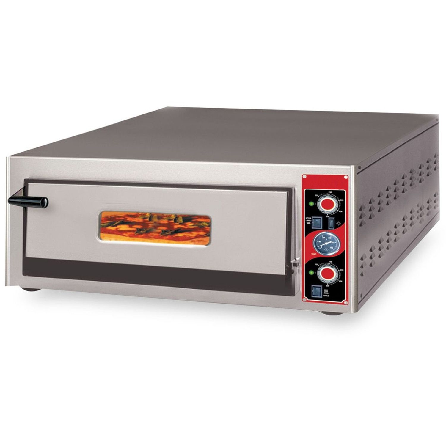 Cuptor profesional pizza electric, inox, 1 vatra, 9 pizza diametru 30 cm - 1