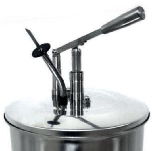 Dozator maxi din inox, cu pompa tip ac  10 lt - 1