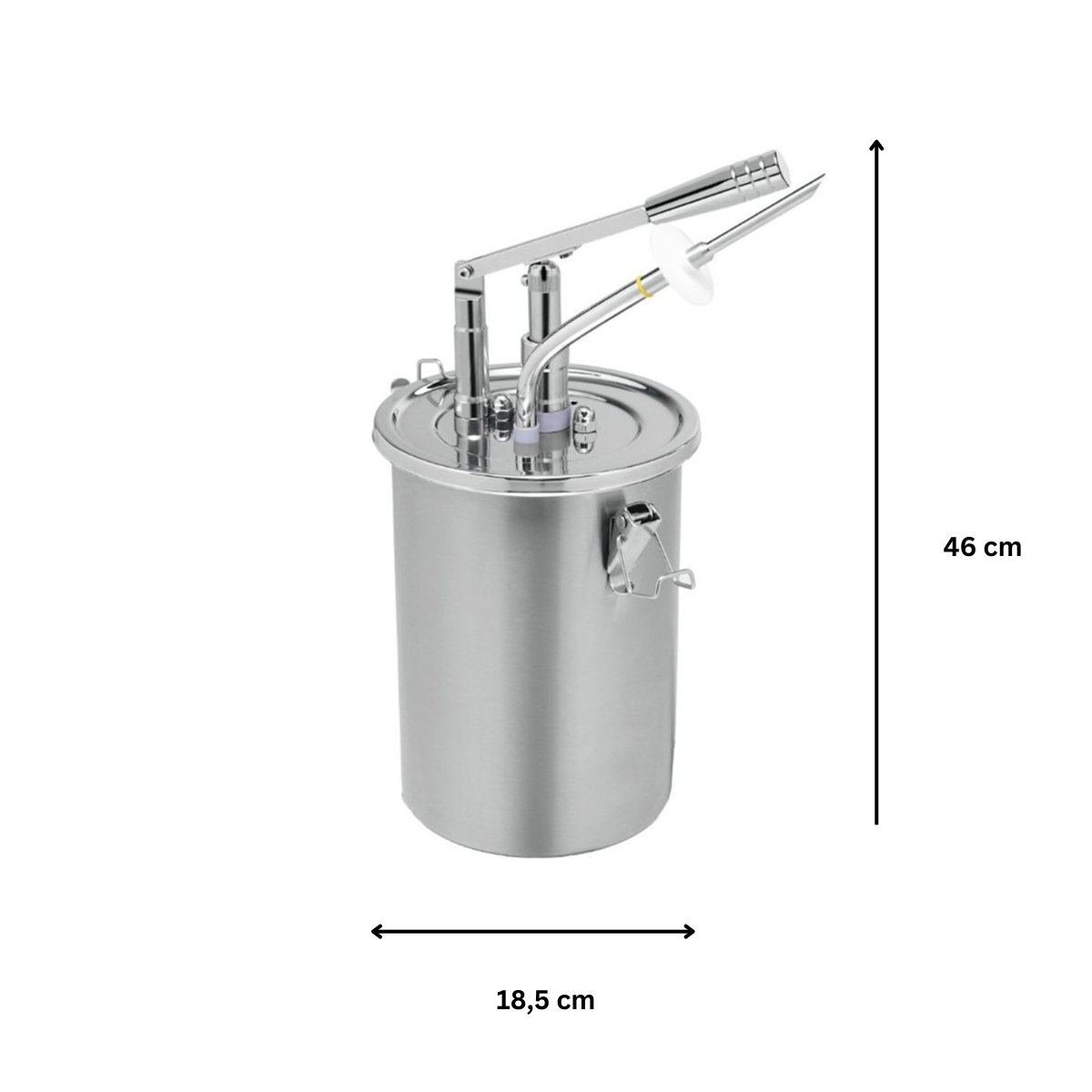 Dozator din inox cu pompa tip ac 4,5 lt - 3