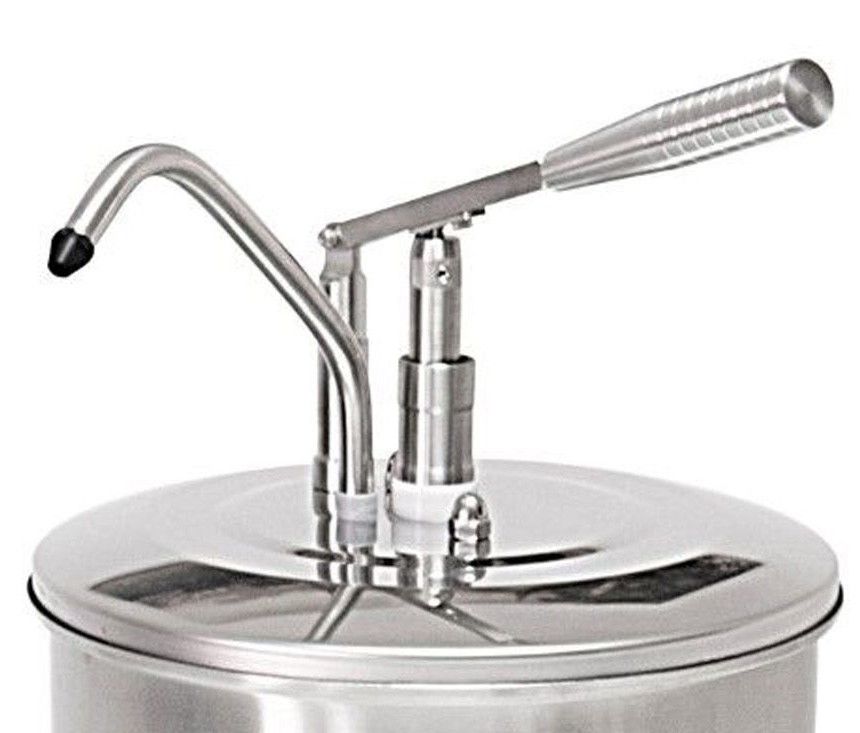 Dozator din inox, cu pompa pt ketchup/mustar/maioneza 10 lt - 1