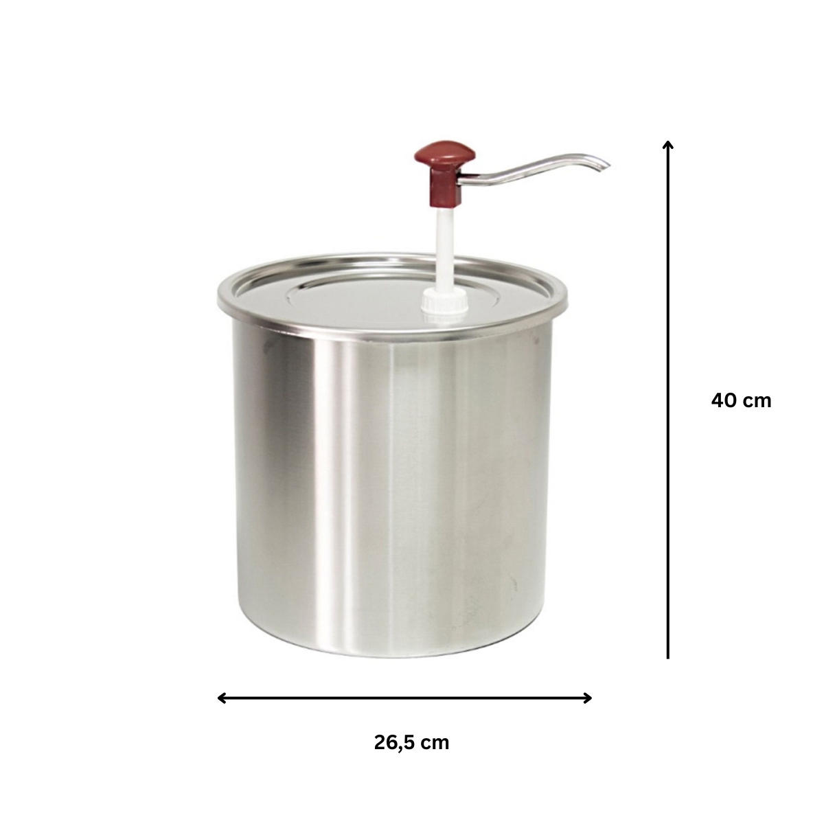 Dozator din inox, cu pompa pt ketchup/mustar/maioneza 10 lt - 2