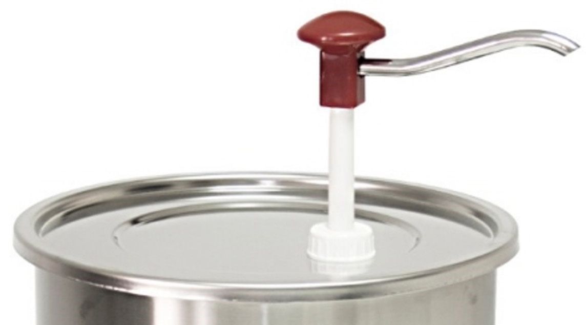 Dozator din inox, cu pompa pt ketchup/mustar/maioneza 10 lt - 3