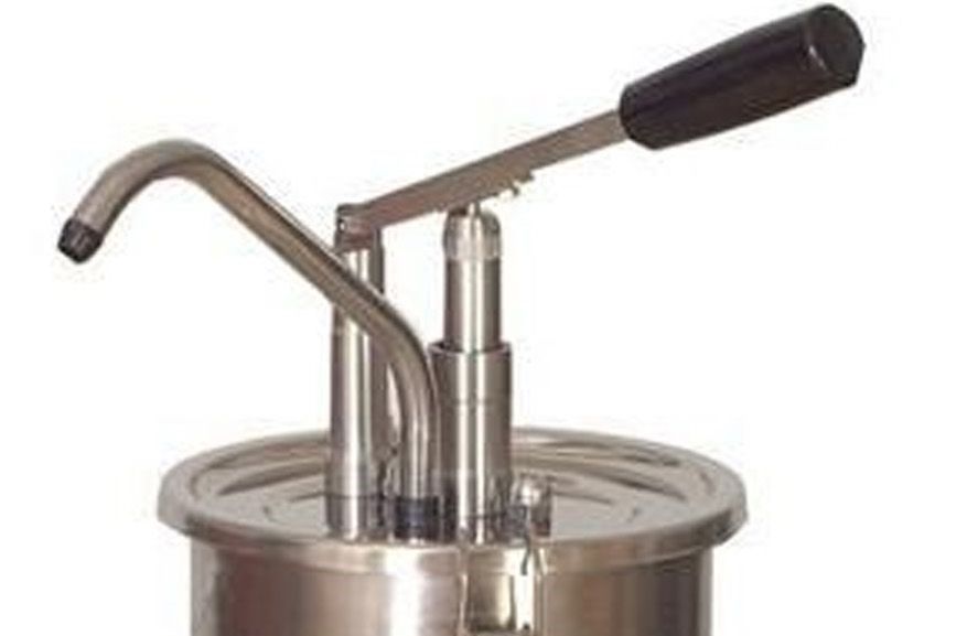 Dozator din inox cu pompa pt sos cald 3 lt - 1