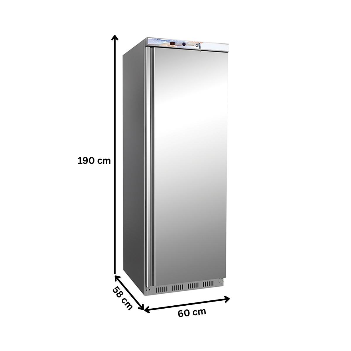 Dulap congelator vertical inox, cu 1 usa, 340 lt - 2