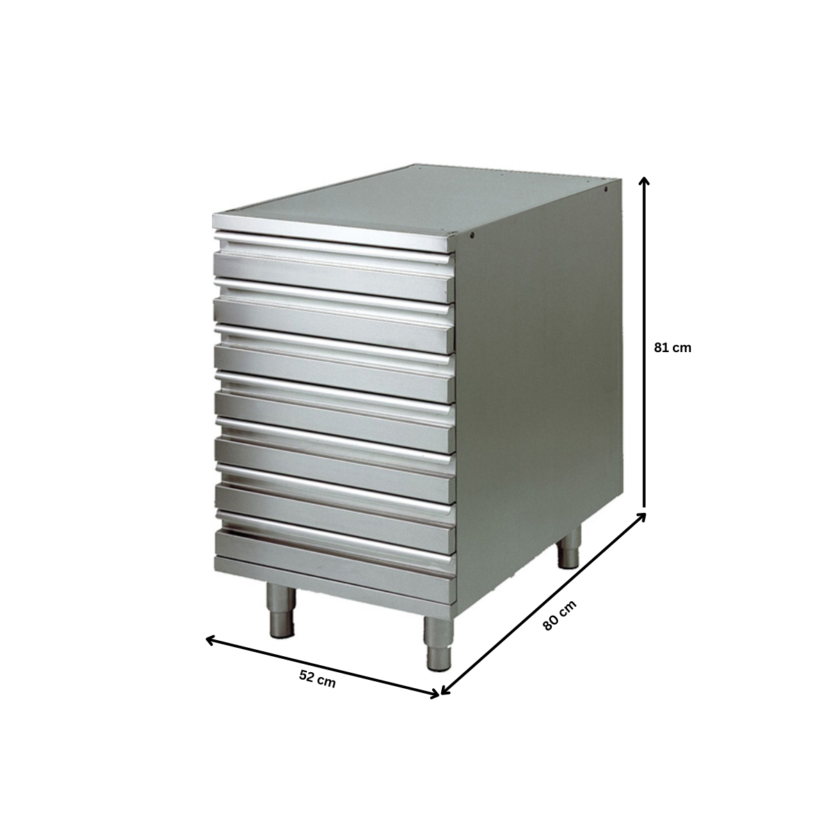 Dulap neutru cu sertare pentru pizza - 1