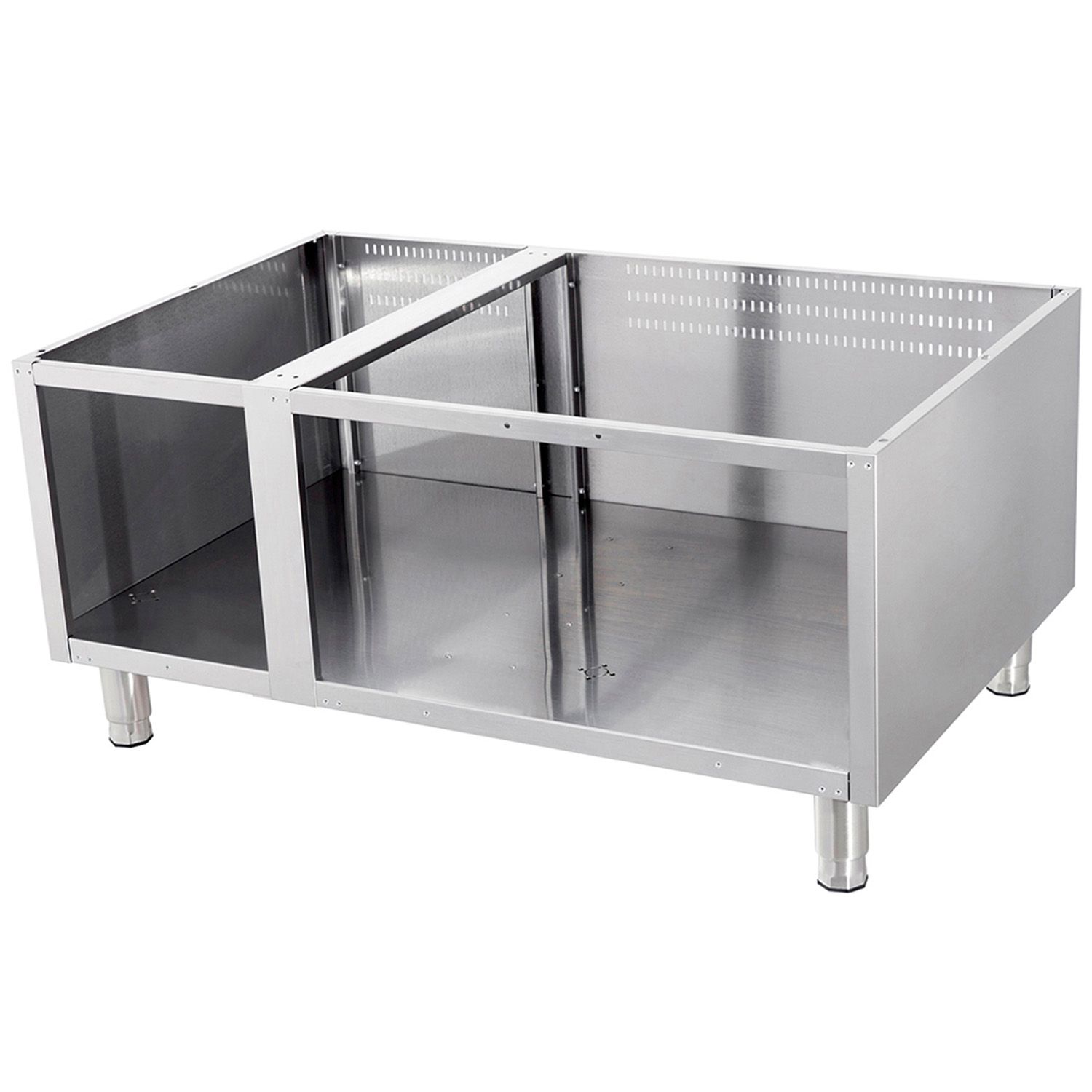 Dulap triplu neutru deschis OZTI, inox, 120*90*57 cm - 0