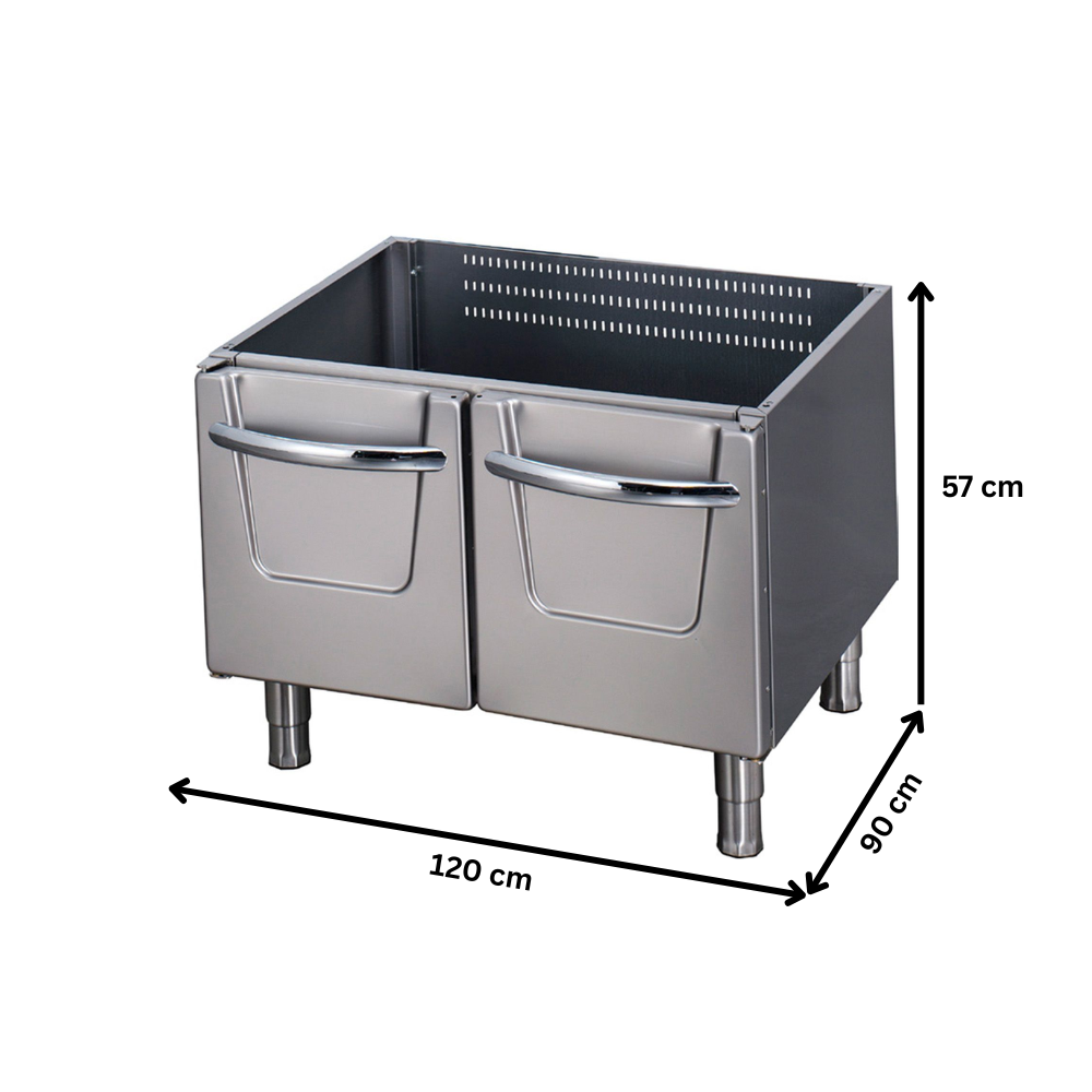 Dulap triplu neutru inchis OZTI, inox, 120*90*57 cm - 1