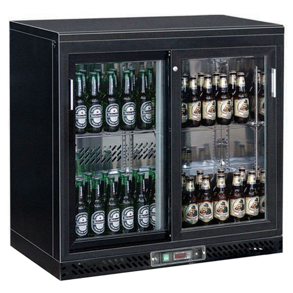 Frigider pentru bar cu 2 usi glisante - 0