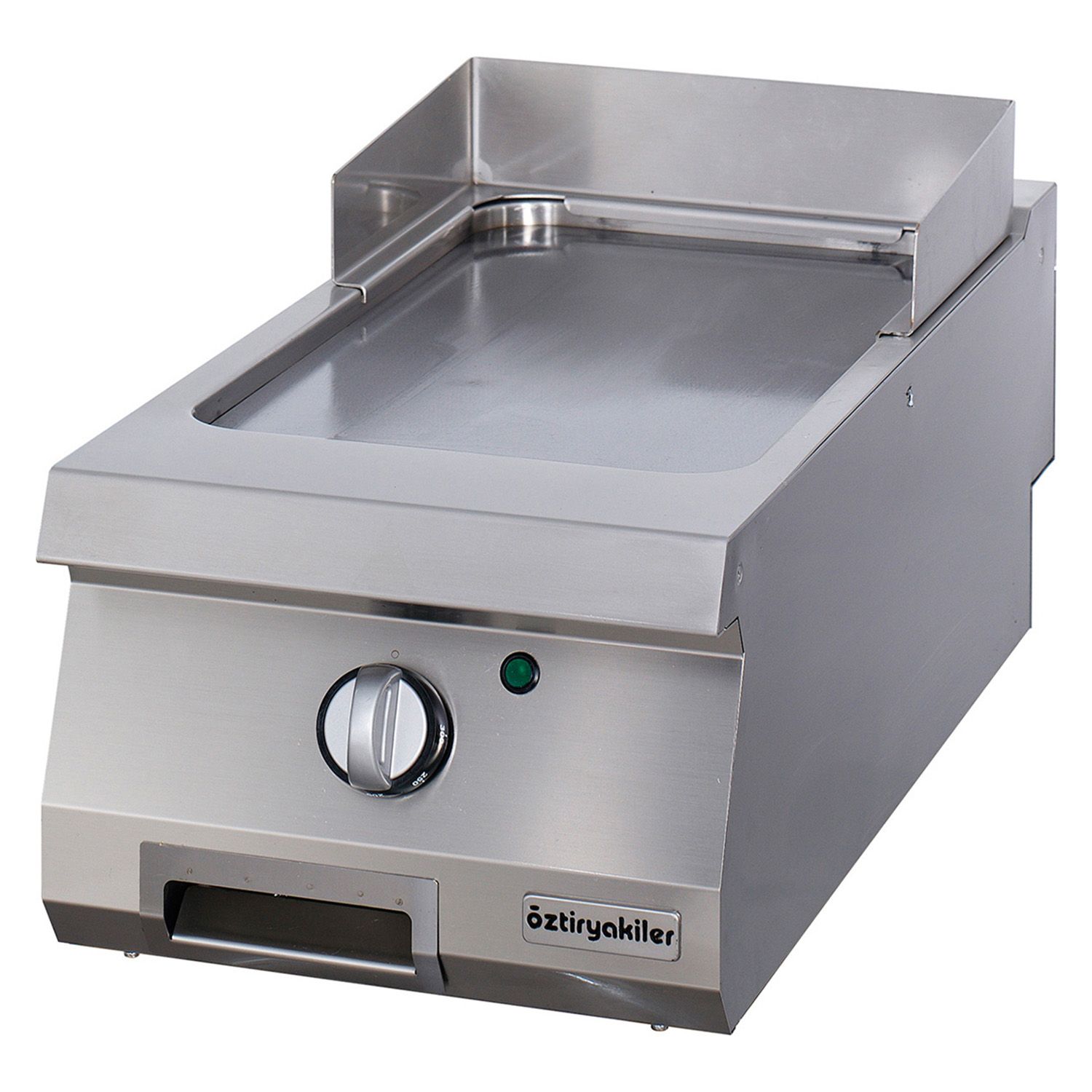 Grill electric profesionala OZTI, inox, cu suprafata neteda, 40*90*28 cm - 0