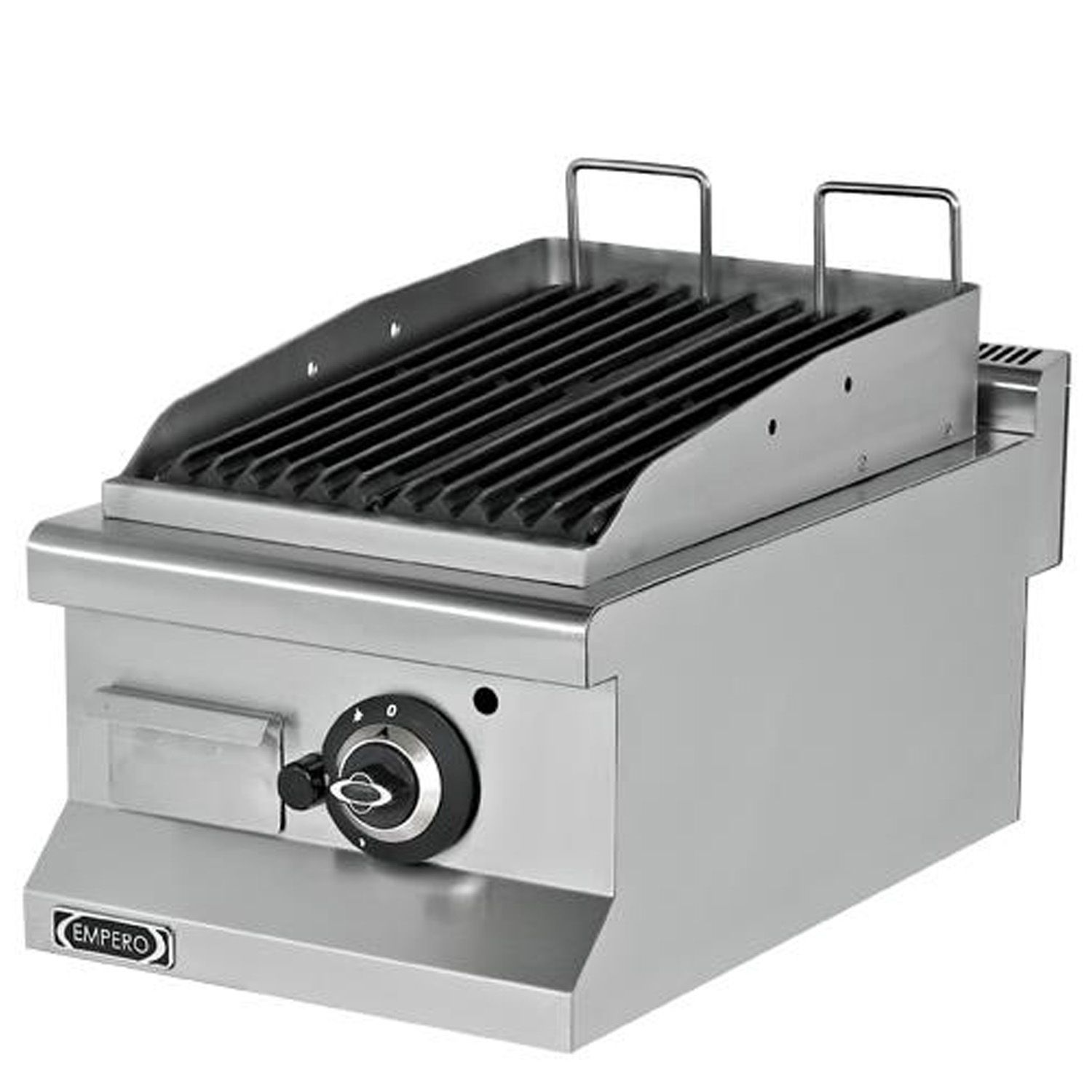 Grill pe gaz profesional, inox, cu steamer, 40*73*29 cm - 1