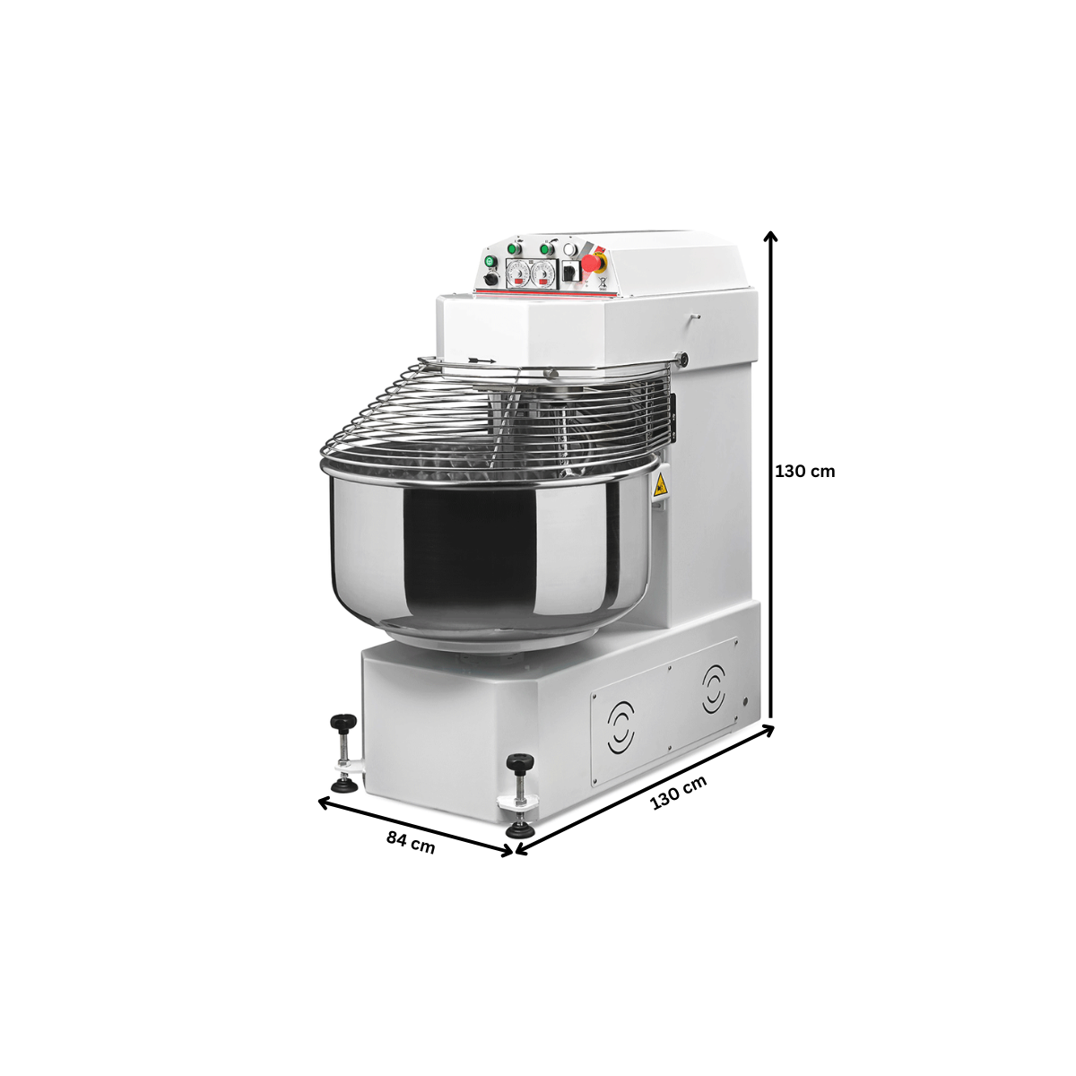 Malaxor aluat, 195 lt, 130 kg, 84*130*130 cm - 2