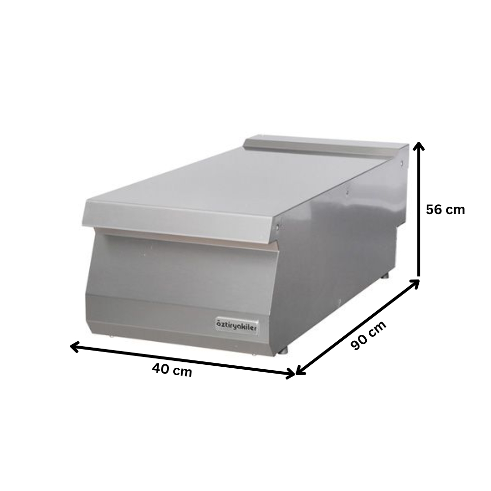 Masa de lucru neutra, OZTI, inox, 40*90*28 cm - 1