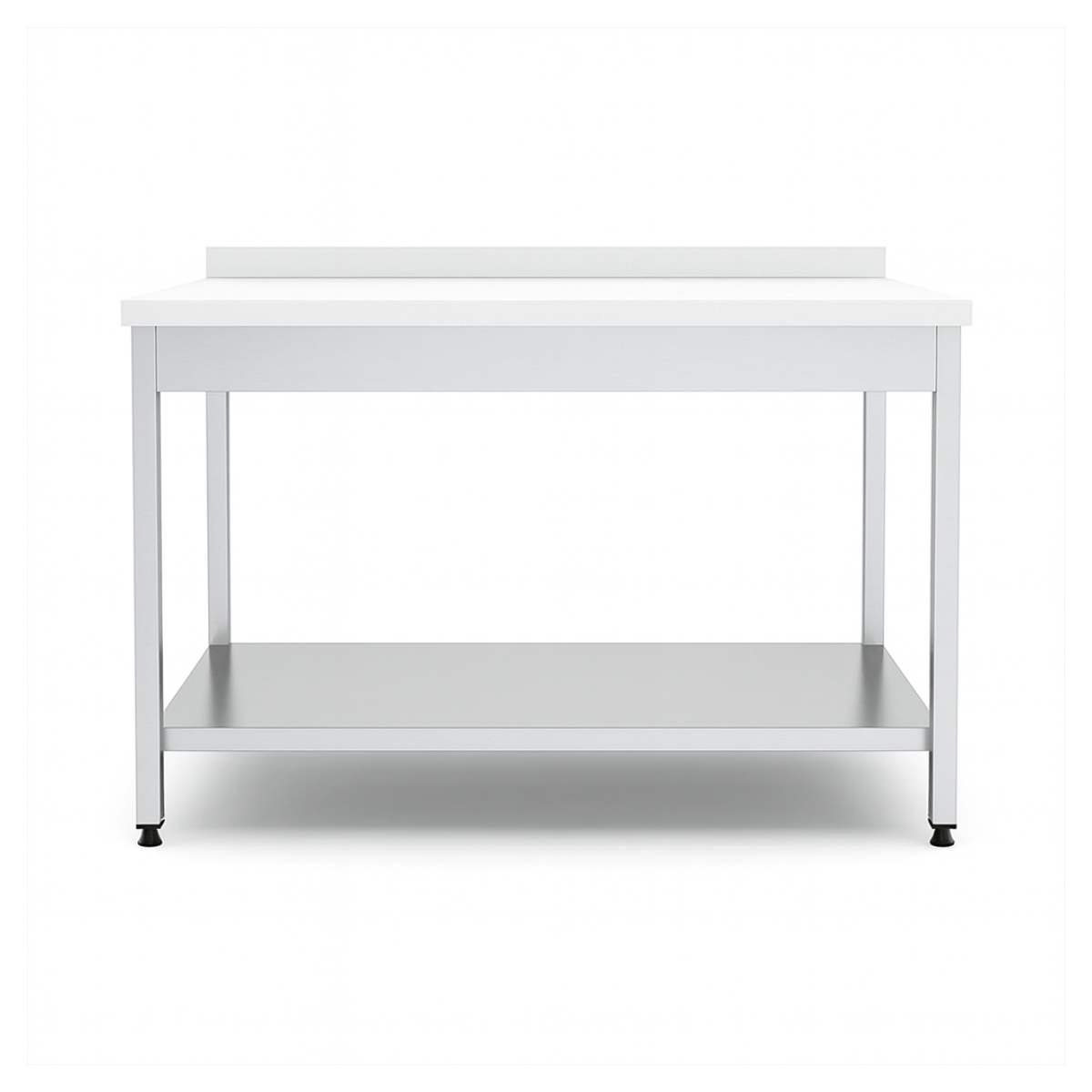 Masa de lucru inox cu blat din polietilena si polita inferioara 180*80*85 - 2