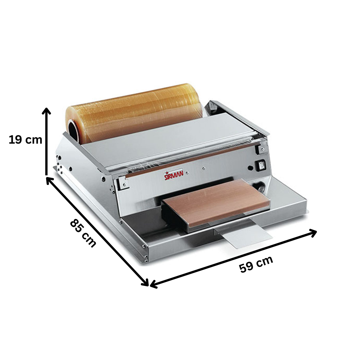 Masina de ambalat SIRMAN, inox, cu folie, cu suprafata din teflon, rola 50 cm - 2