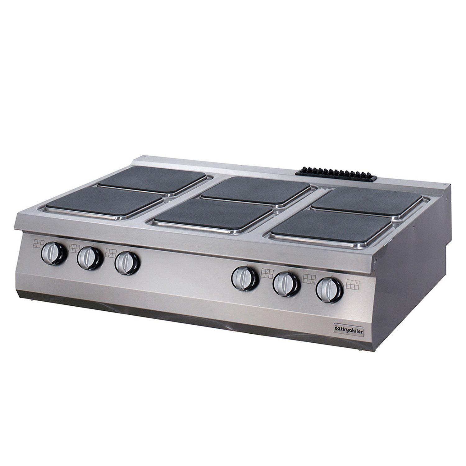 Masina de gatit electrica OZTI, inox, cu 6 plite, 120*90*28 cm - 0