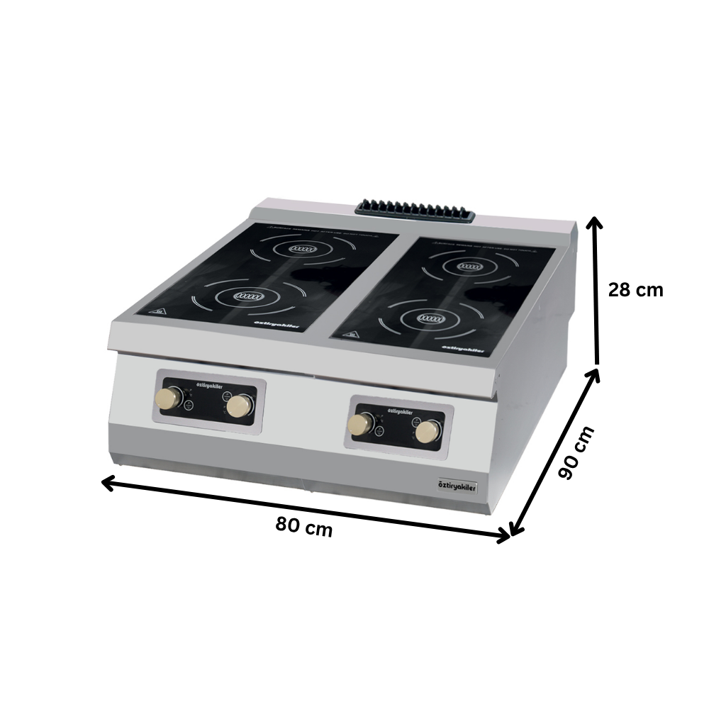 Masina de gatit electrica OZTI, inox, cu inductie, 80*90*28 cm - 3