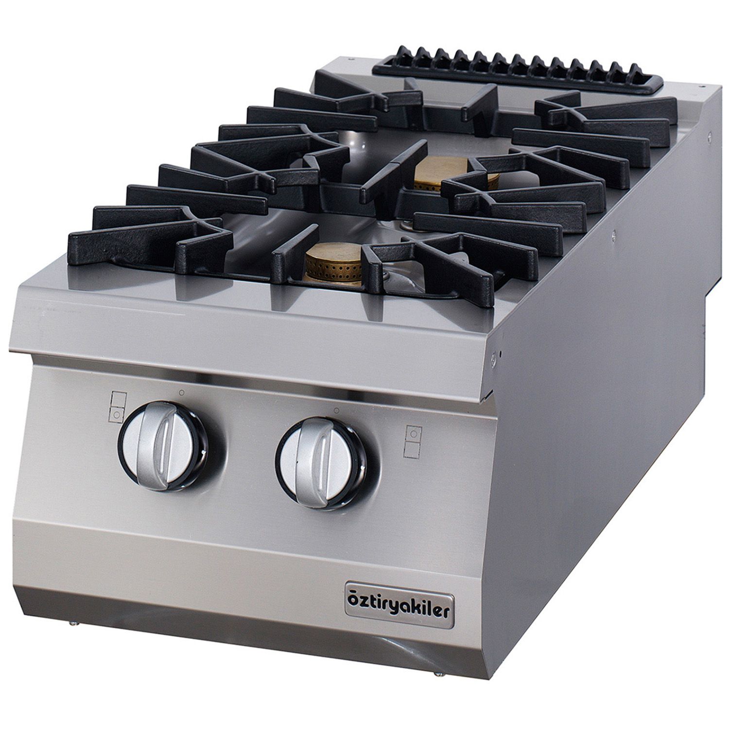 Masina de gatit pe gaz OZTI, inox, cu 2 arzatoare, 40*90*28 cm - 0