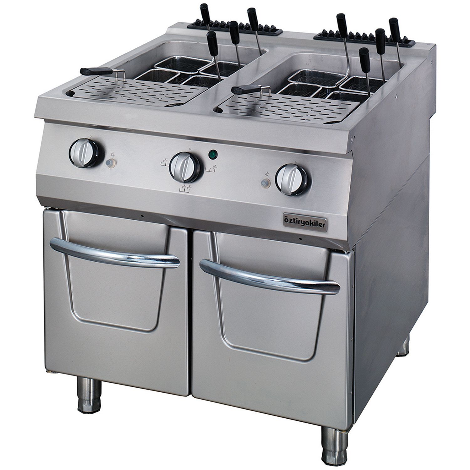 Masina pe gaz OZTI cu doua cuve pentru fiert paste - 0